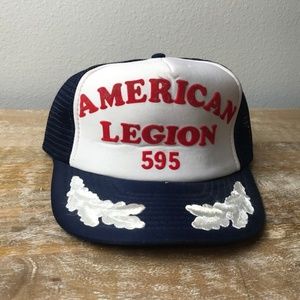 Vintage American Legion 595 Snapback Trucker Hat